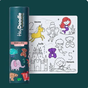 Hey Doodle Silicone Colouring Mat Sugar and Spice