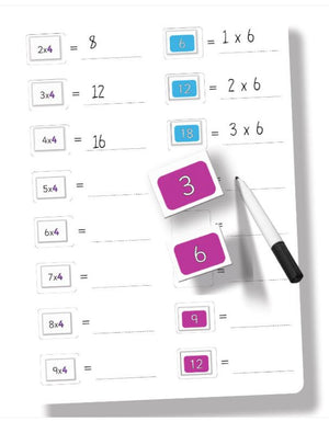 Magnetic Times Tables  1-12