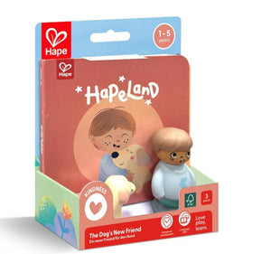 HapeLand Dog's New Friend Storybook Playset