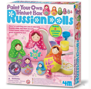 Paint Your Own Trinket Box - Russian Dolls