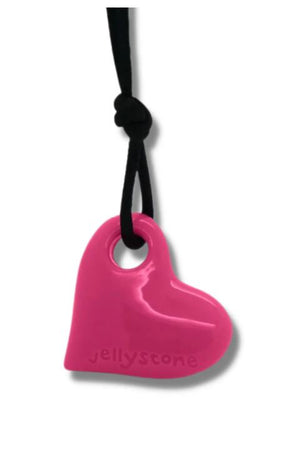 Heart Silicone Pendant pink