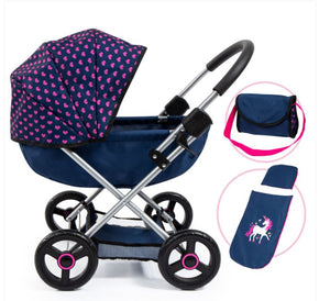 Cosy Dolls Pram Navy Seedling