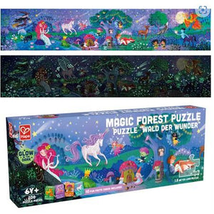 Magic Forest 200pc Puzzle Glow  Hape 1.5 m