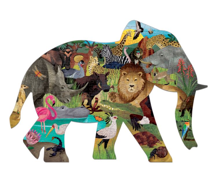 African Safari Shaped Puzzle 300 pieces
