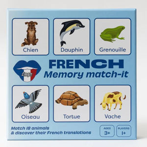 French Animals Memory Match