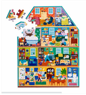 My House My Home Puzzle 100 Piece House shaped