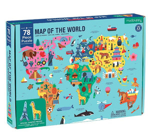Map of the World Puzzle 78 pieces