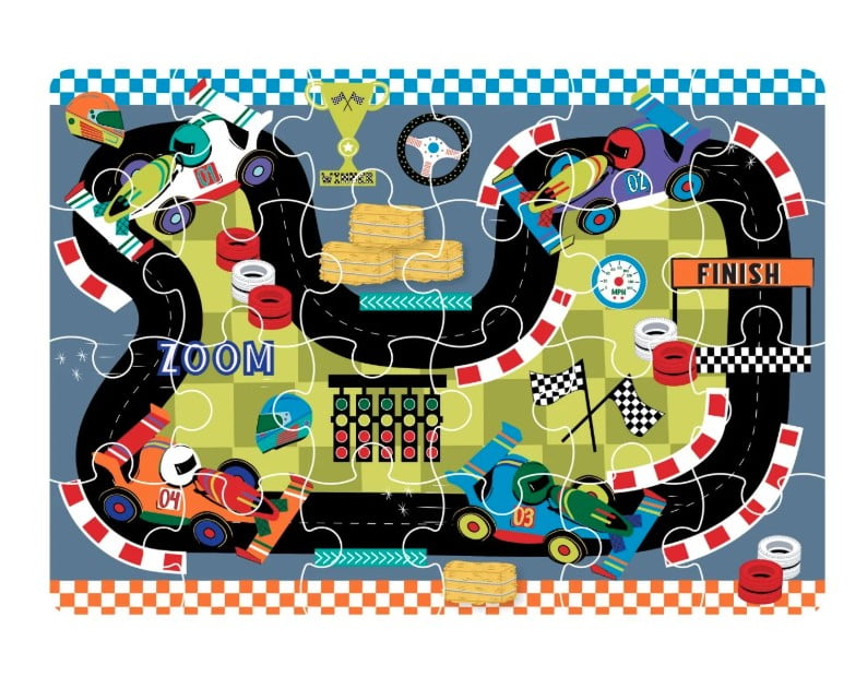 Mini Puzzle Cars 24 pieces Floss & Rock