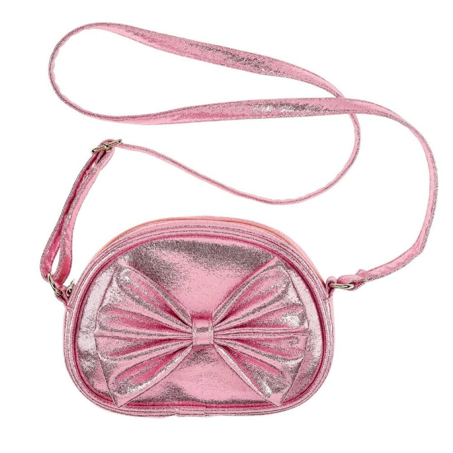 Bag Cheline Pink with Bow and Shoulder Strap