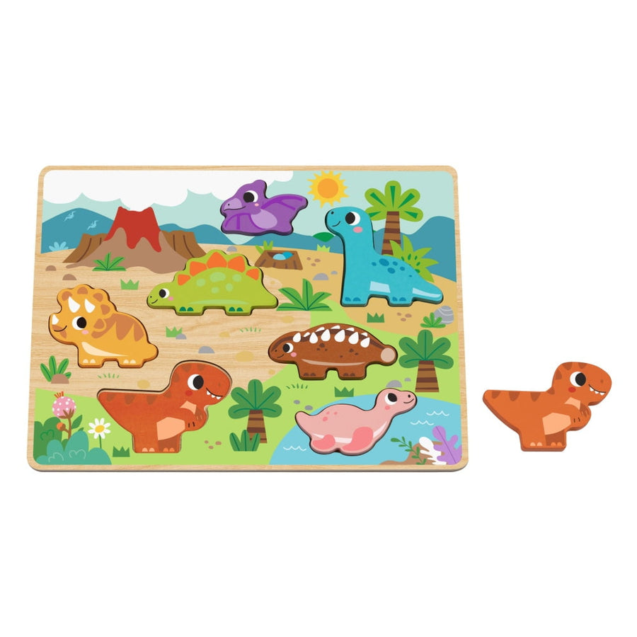 Chunky Wooden Puzzle Dinosaur