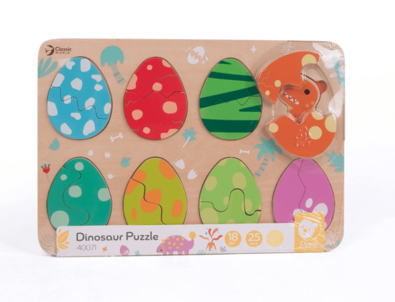 Dinosaur Puzzle Wooden 25 Pc  Classic World