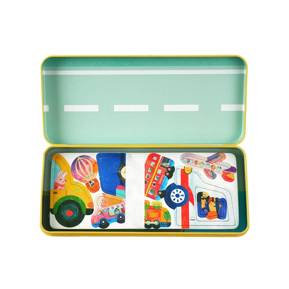 Travel Magnetic Tin Vehicles