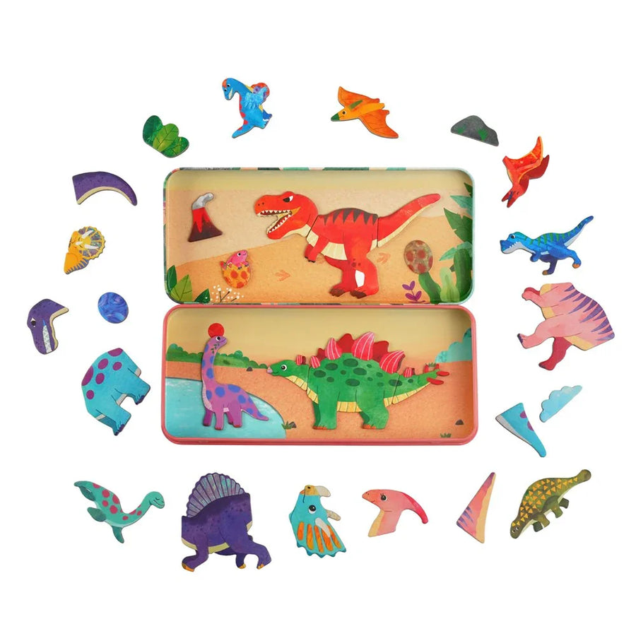 Travel Magnetic Tin Dinosaur