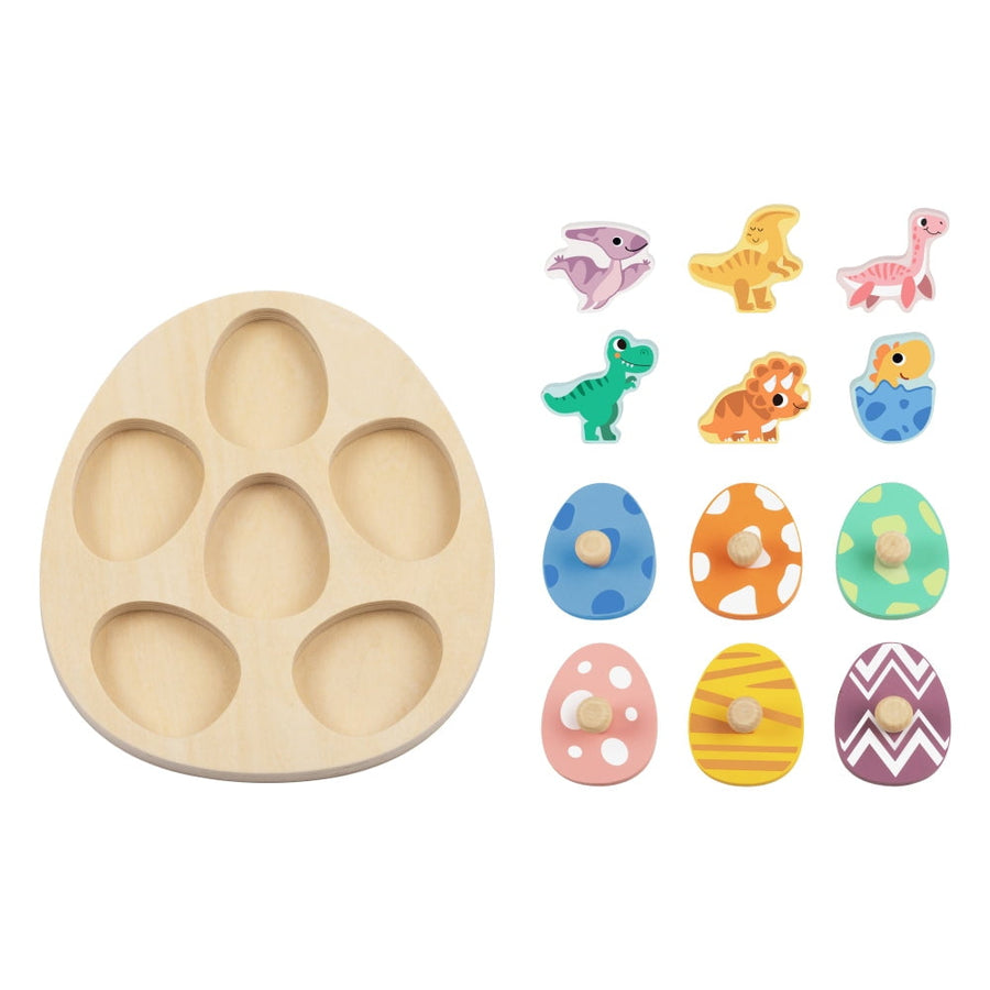 Egg Puzzle Wooden Dinosaur  hi Pando