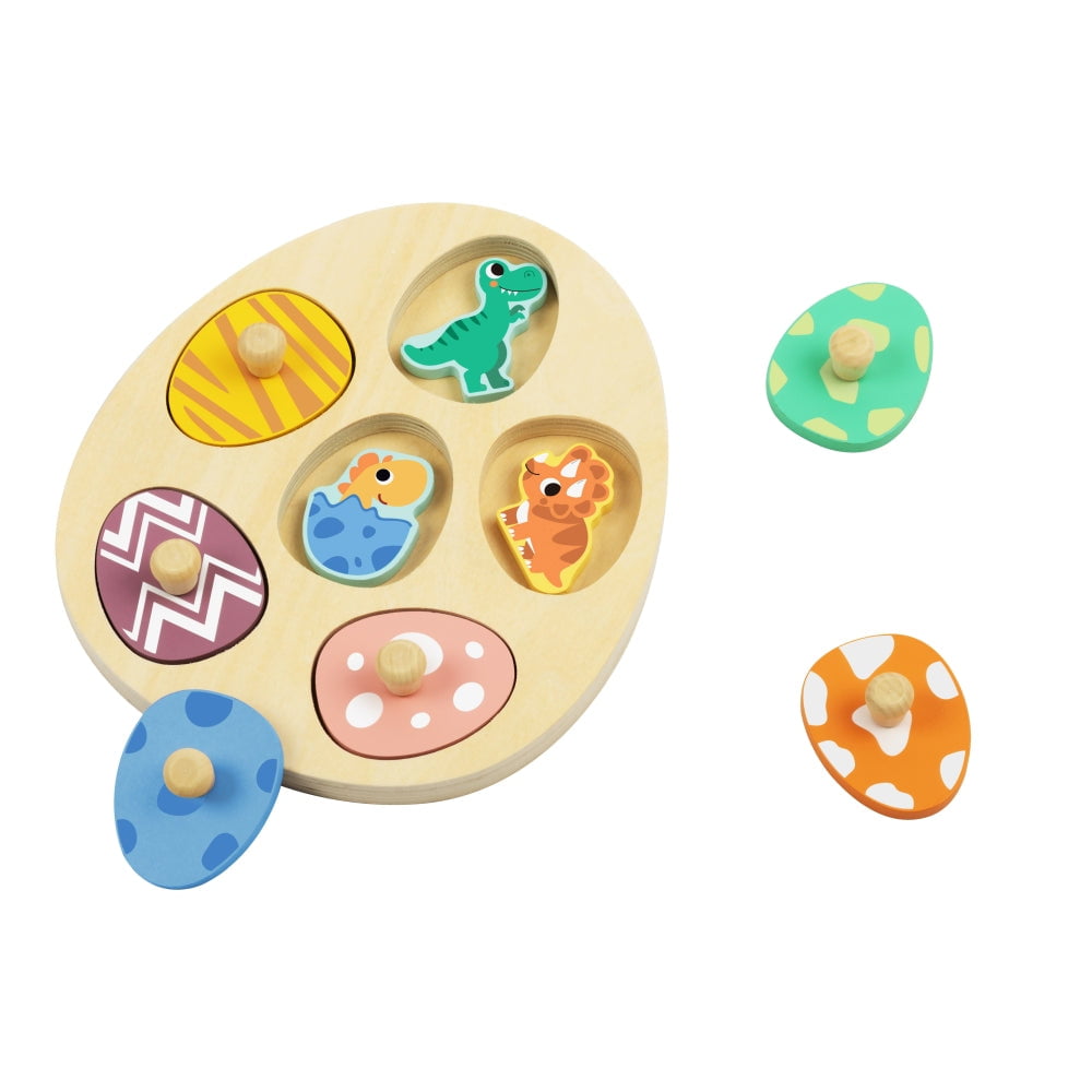 Egg Puzzle Wooden Dinosaur  hi Pando
