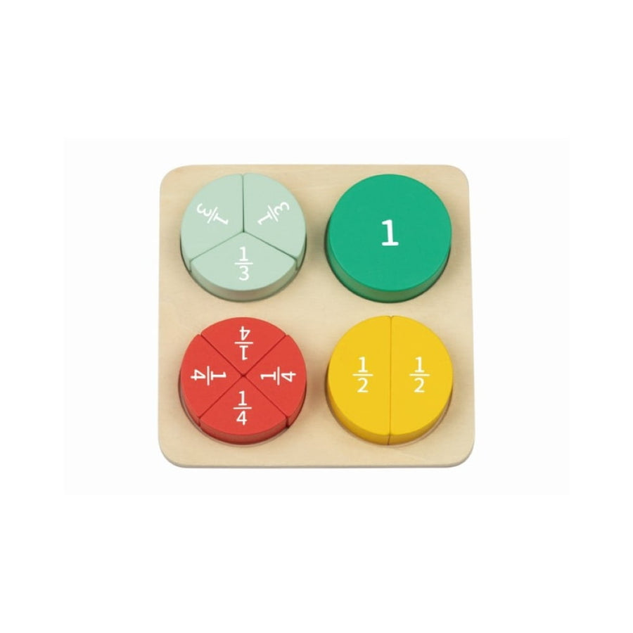 Fraction Puzzle Wooden  Hi Pando