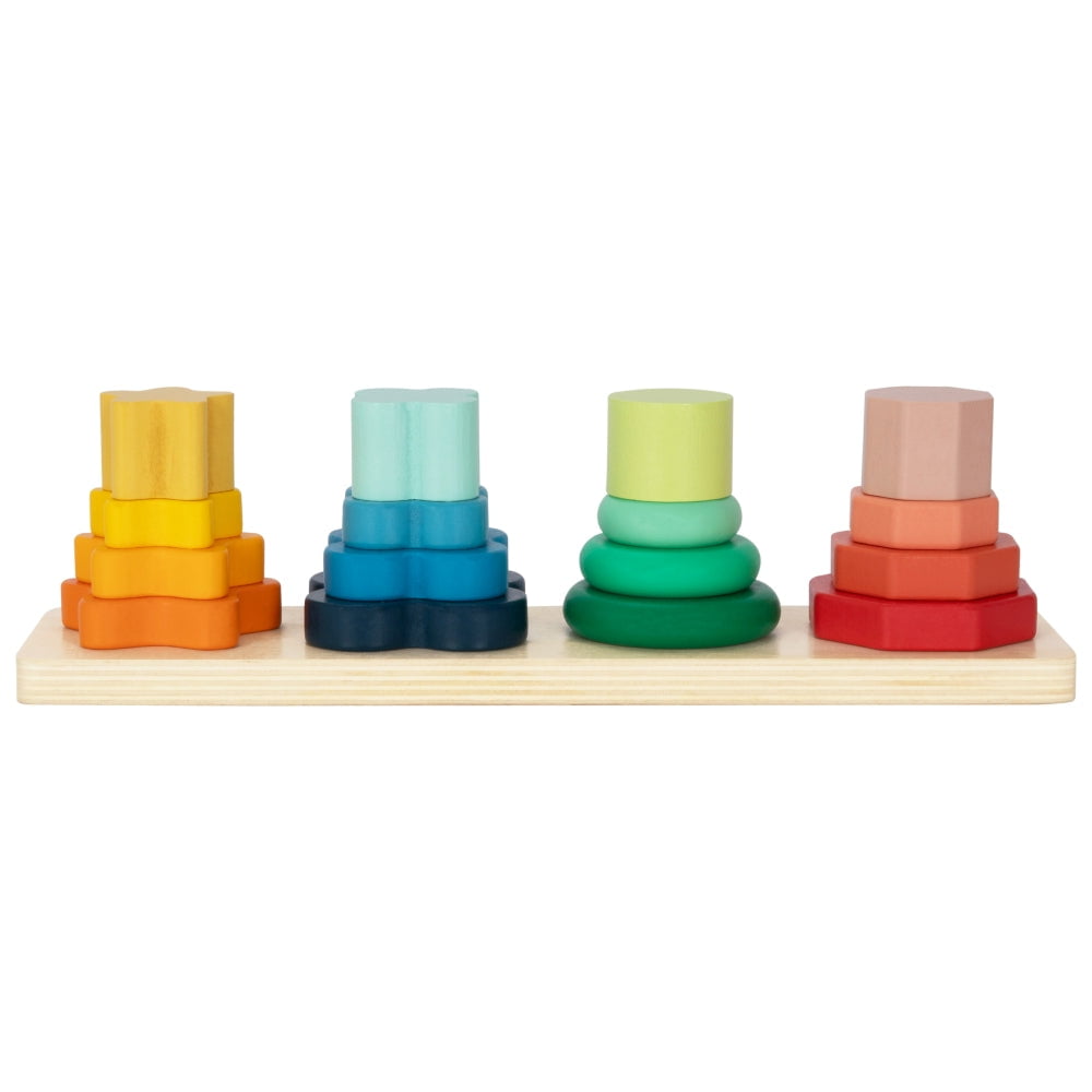 Shape Sorter Tower Wooden hi Pando