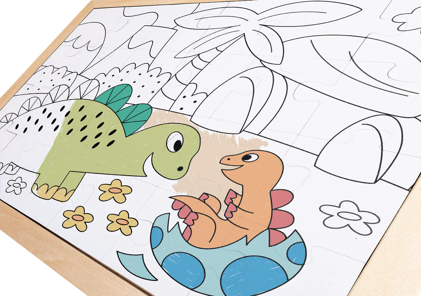 Dinosaurs Double Sided Puzzle 24 pce Hape