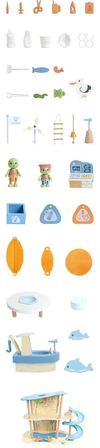 Hape Ocean Rescue Beach House Green Planet