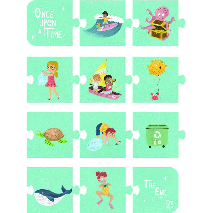 Hape 3in1 Ocean Friends Puzzle with Storytelling Tiles