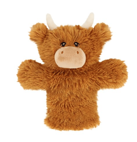 Keeleco Highland Cow Hand Puppet