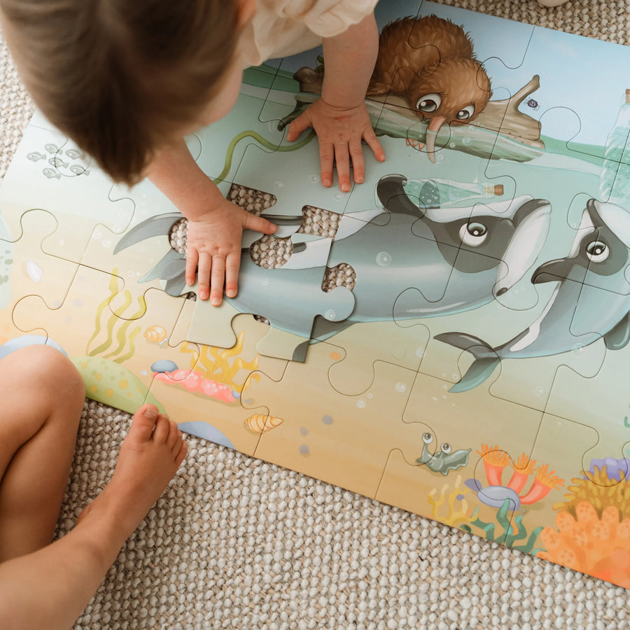 Kuwi Maui Dolphin Mischief Floor Puzzle 24 pieces