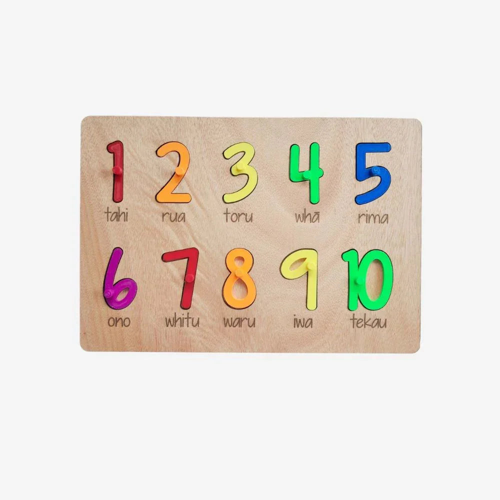 1-10 Te Reo Numbers Puzzle Brights