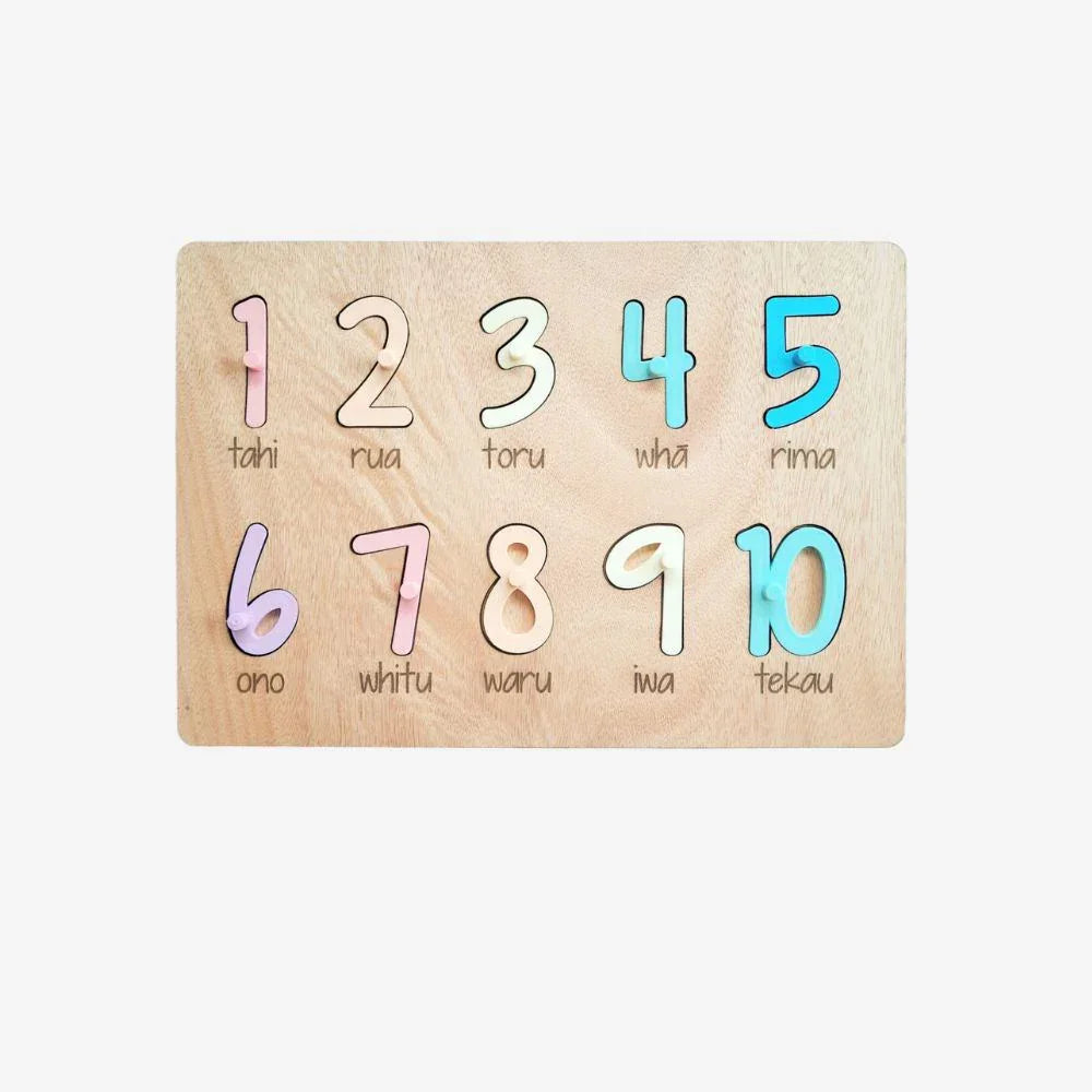 1-10 Te Reo Numbers Puzzle Pastels