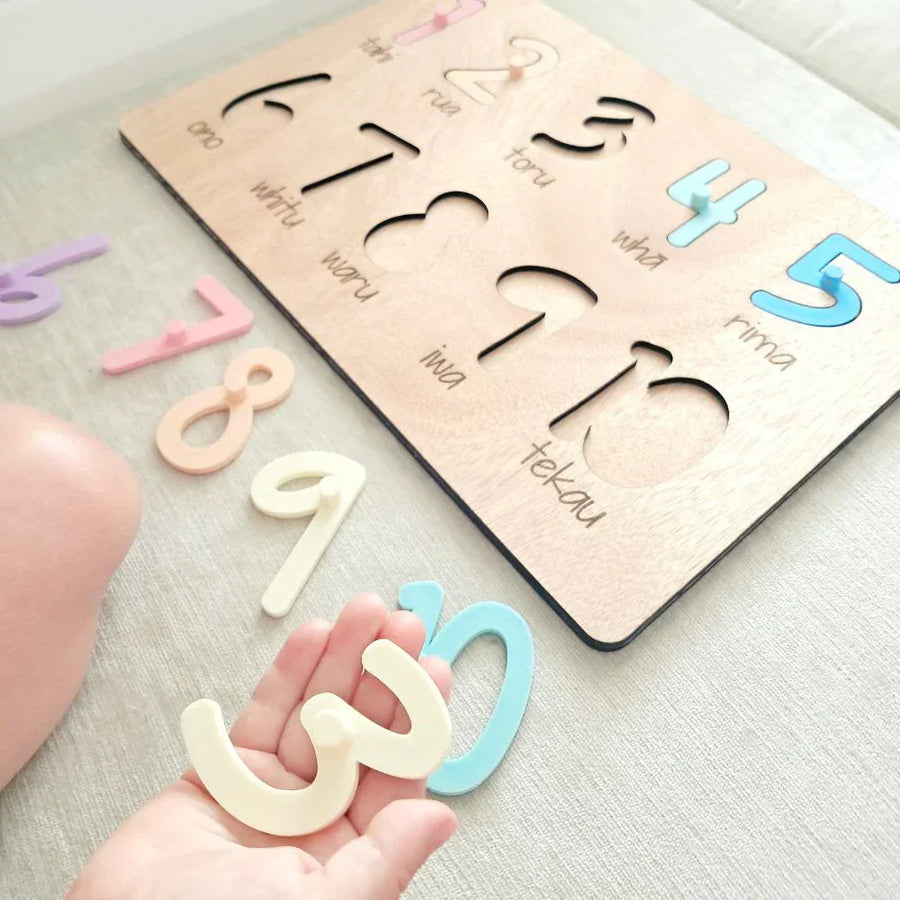 1-10 Te Reo Numbers Puzzle Pastels
