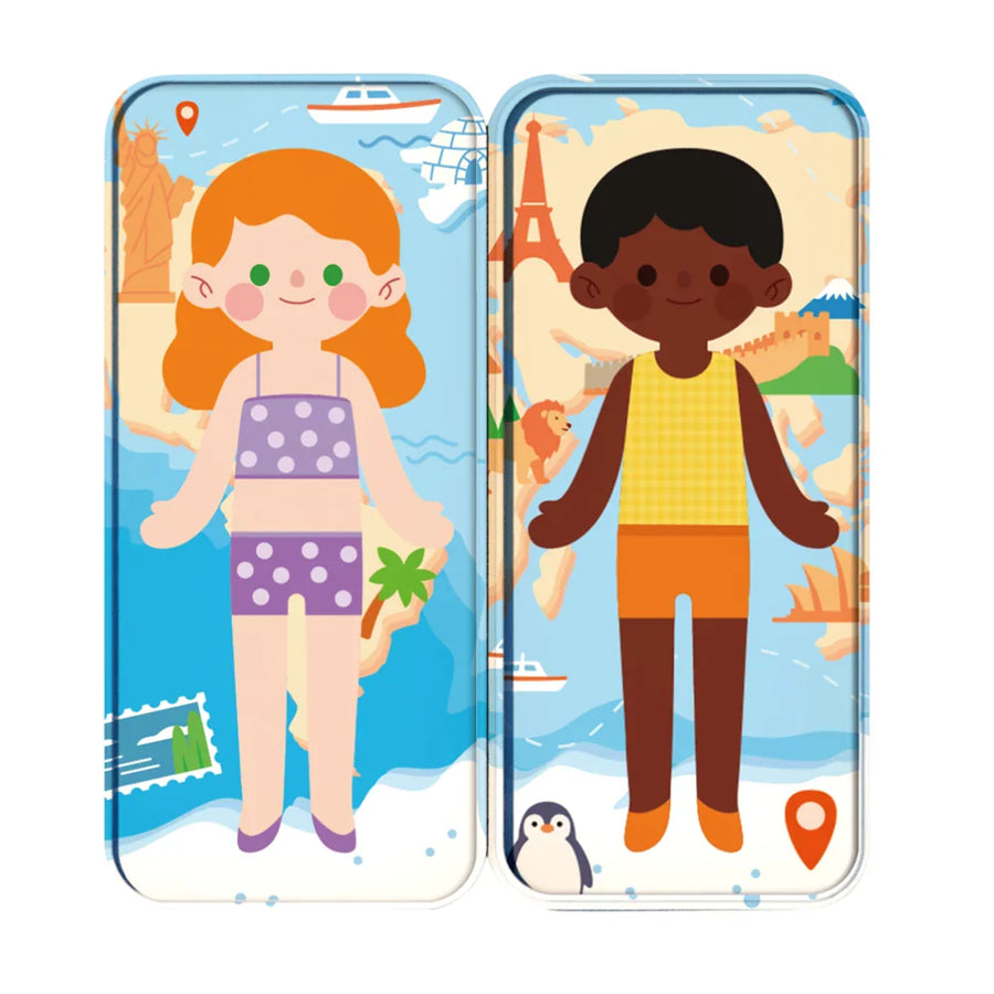 Travel Magnetic Tin World Traveller