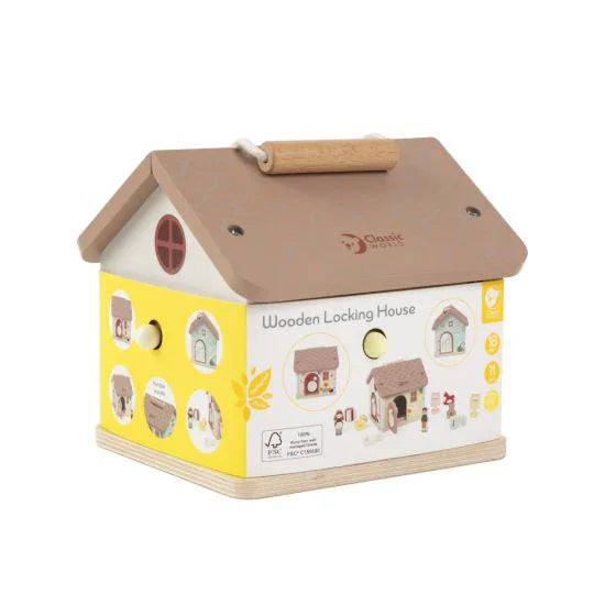 Wooden Locking House Classic World