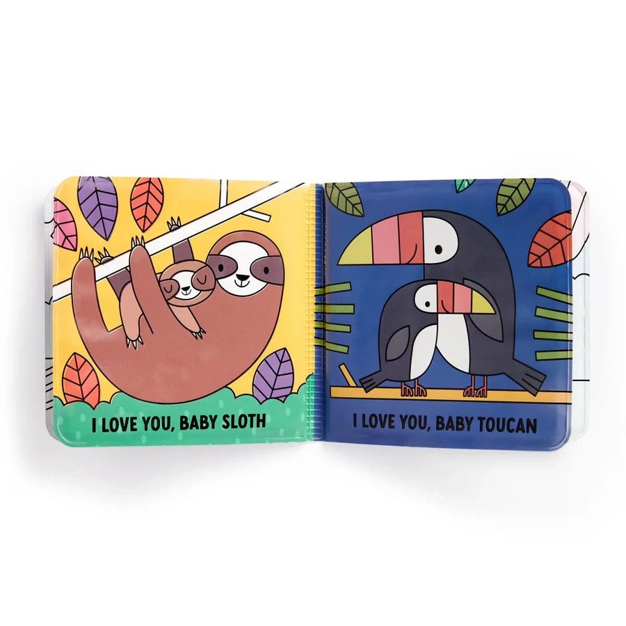 I Love You Baby Bath Book Colouring Changing