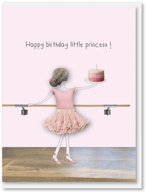 Ballerina Princess B/day Card