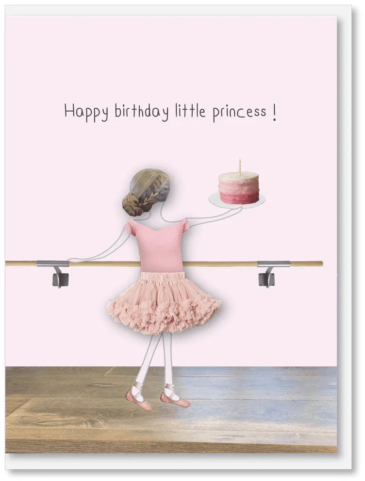Ballerina Princess B/day Card