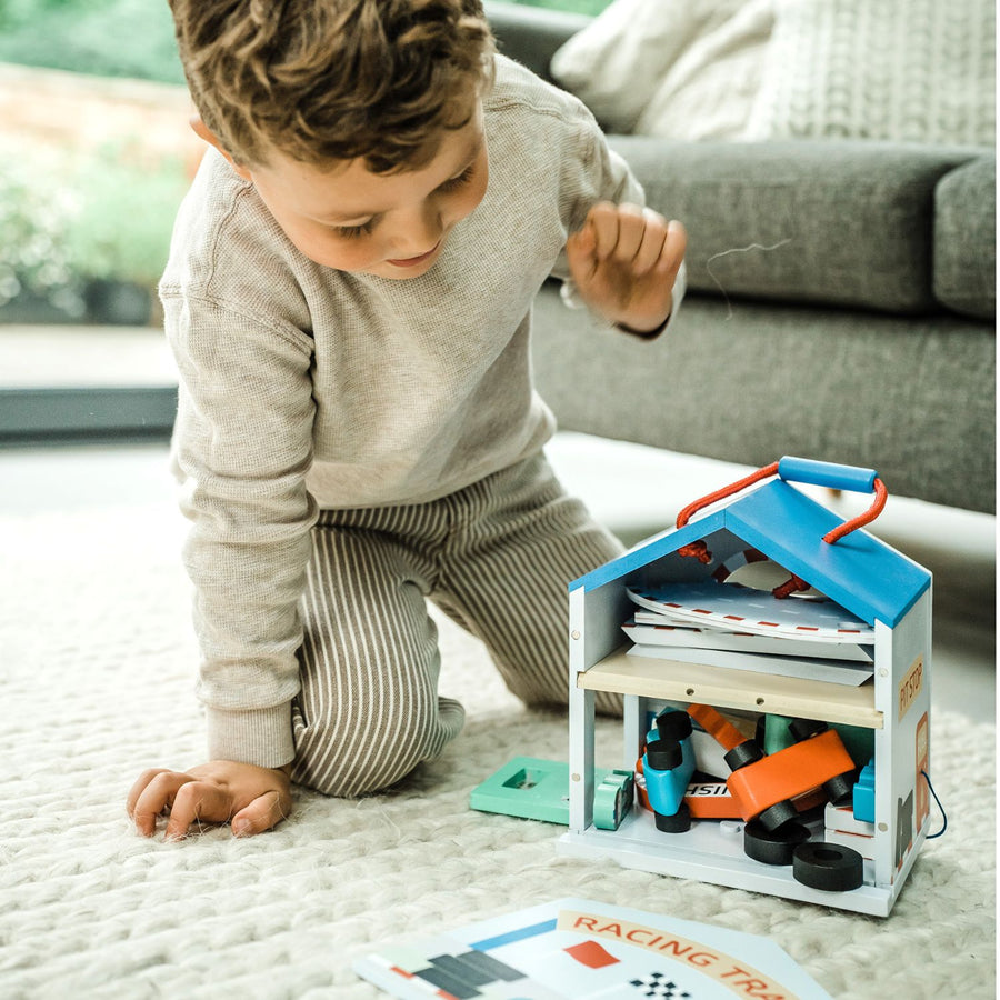 Racing Track Play Set Wooden