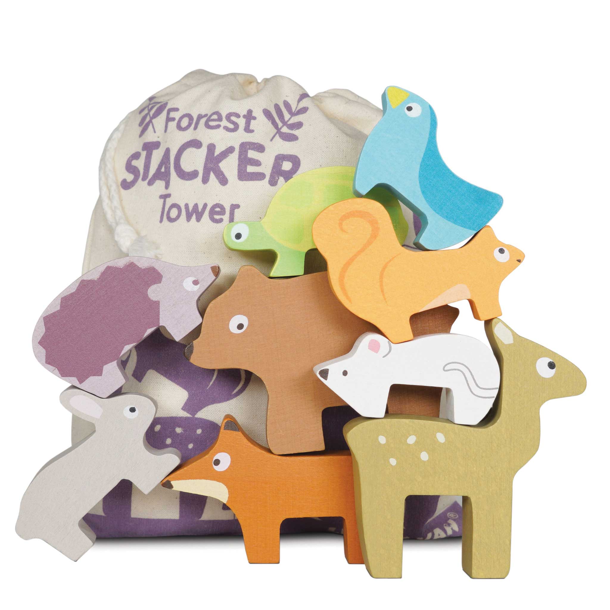 Forest Stacker Tower and Bag - Le Toy Van
