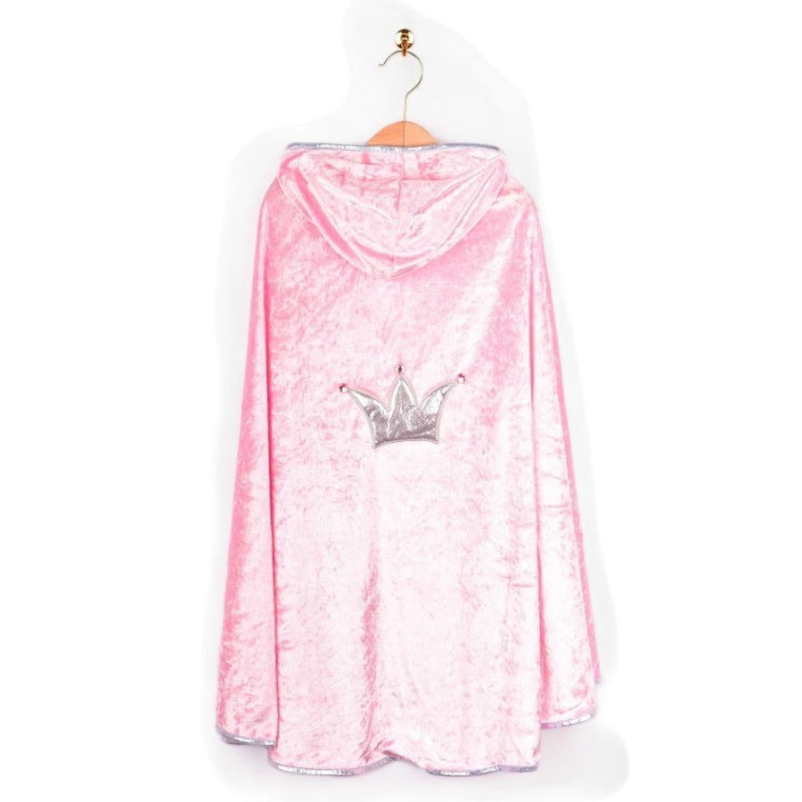 Princess Cape with Crown Design Pink/Silver 3-8 years
