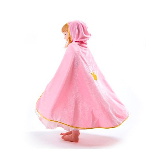 Princess Cape with Crown design Pink /Gold 3-8 years