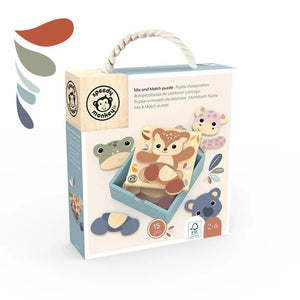 Mix and Match Puzzle Animals Wooden Speedy Monkey