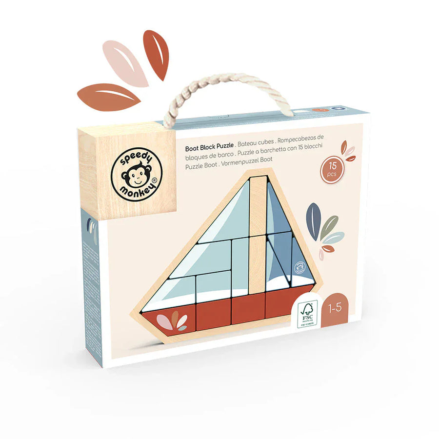 Block Boat Puzzle Speedy Monkey