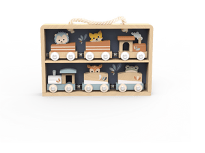 Train Set in Display Case Speedy Monkey