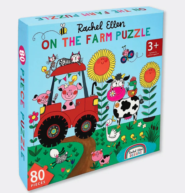 On The Farm Jigsaw Puzzle 80 Pieces Rachel Ellen