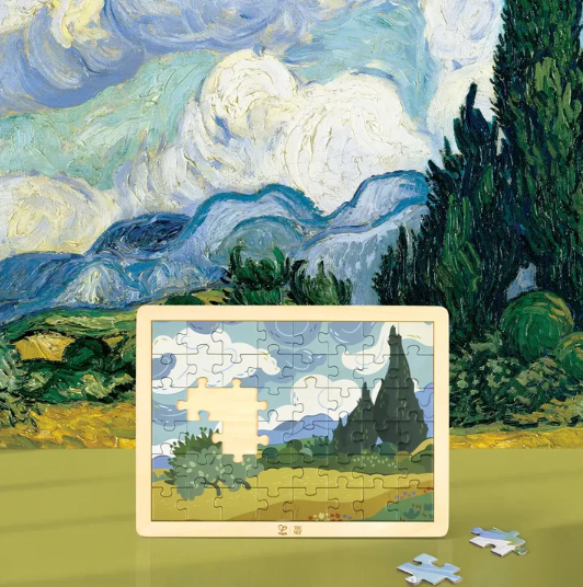 Hape The Met Van Gogh Cypress Puzzle