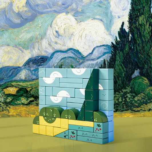 Hape The Met Van Gogh Building Blocks Set