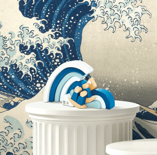 Hape The Met Hokusai Great Waves Block Set