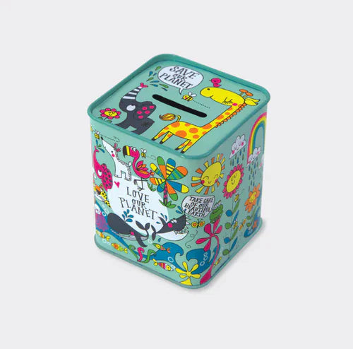 Money Box Tin Love Our Planet
