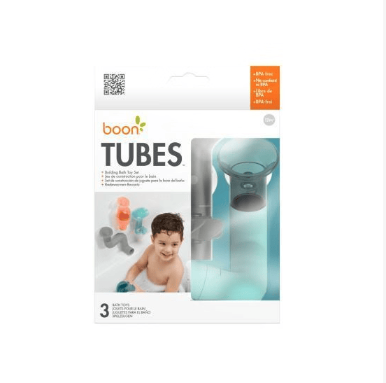 Boon Tubes Building Bath Toy - Coral and Multi