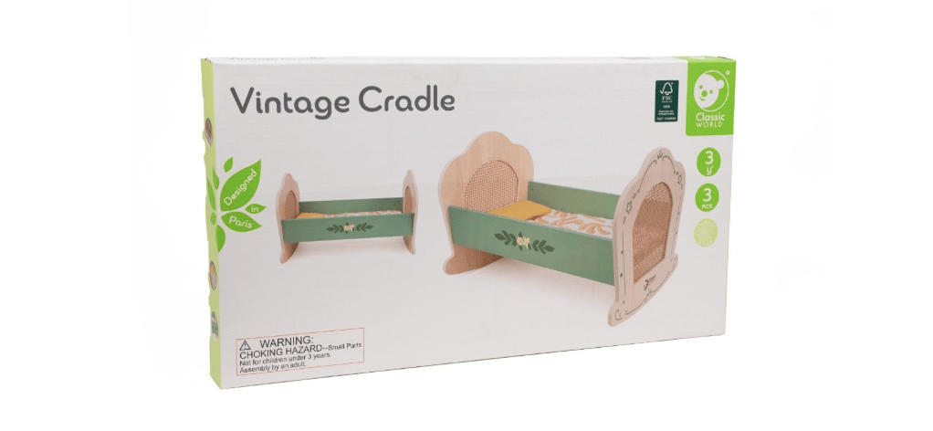 Vintage Wooden Cradle Classic World