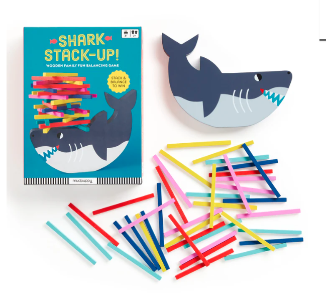 Shark Stack Up! Wooden Balancing Game