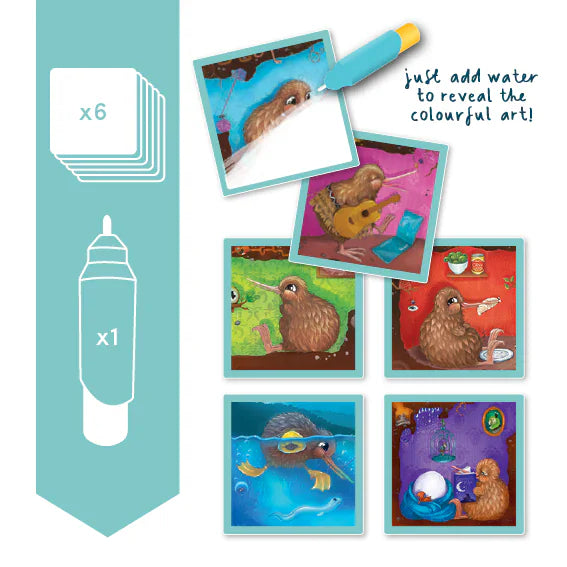 Kuwi & Friends Magic Water Cards First Egg